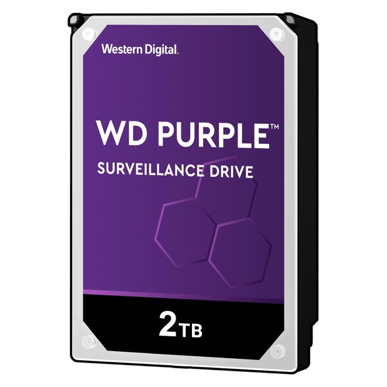 هارد HDD اینترنال بنفش وسترن مدل Purple WD20PURZ ظرفیت 2 ترابایت