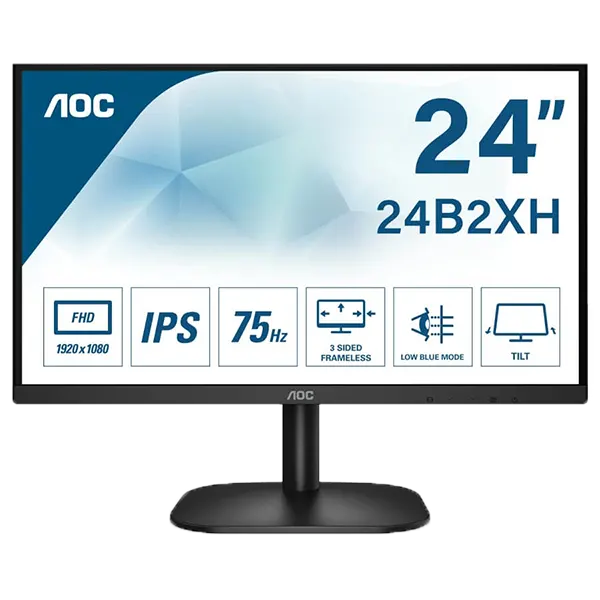 مانیتور ای او سی مدل AOC 24B2XH 24inch Full HD IPS Monitor
