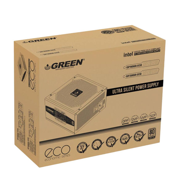 منبع تغذیه کامپیوتر گرین مدل  Power GP-400A ECO Green
